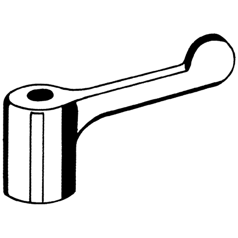 Grohe Hebel Hospita 1/2, blau/rot für Zweigriffarmaturen 45316000