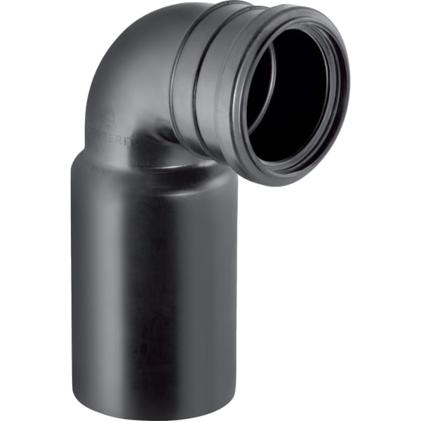 Geberit PE Anschlussbogen 90 Grad für Wand-WC d90/90 366.061.16.1