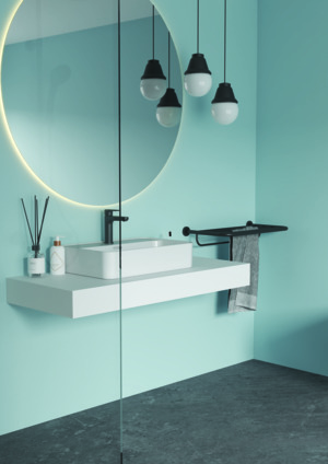 Ideal Standard Badetuchablage IOM 570mm schwarz satiniert A9106XG