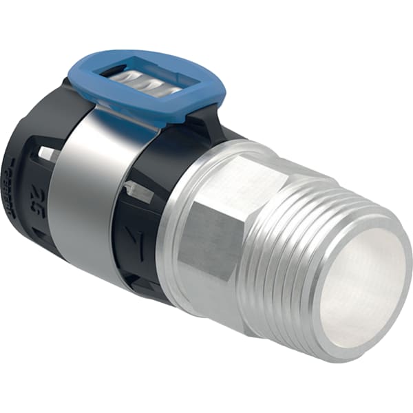 Geberit FlowFit Anschluss gerade, mit AG SiBr d25-R3/4 619.482.22.1
