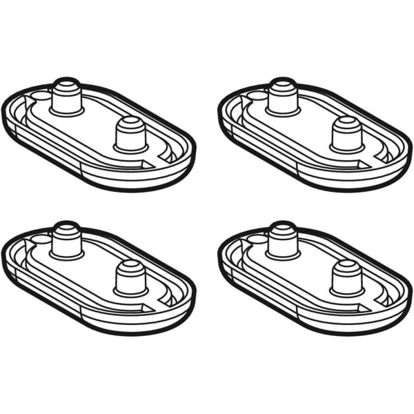 Geberit Set Ausgleichspuffer für WC-Sitzring für Geberit AquaClean 5000 / 5000plus 241.516.CG.1