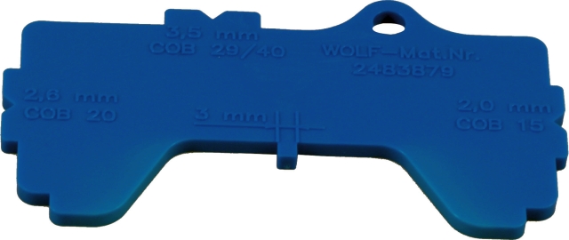 Wolf Brennereinstelllehre für COB 248387999