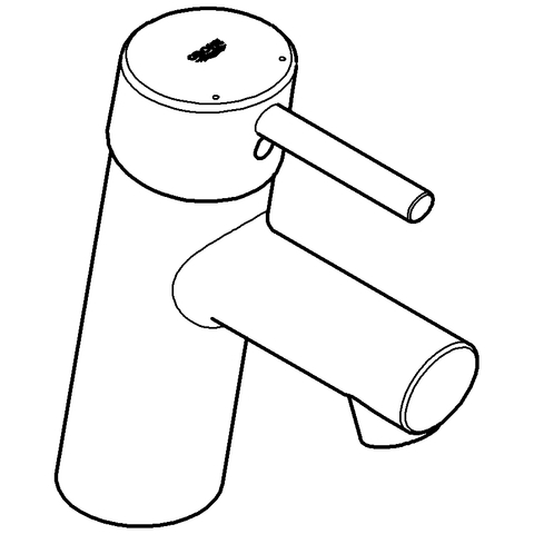 Grohe Concetto Einhand-Waschtischbatterie chrom EcoJoy glatter Körper 3224010E