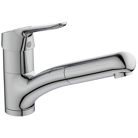 Ideal Standard Küchenarmatur Ceraflex, mit herausziehbarer Handbrause Ausladung 210mm chrom BC143AA