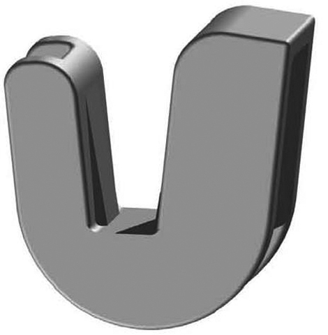 Kermi Schallschutzclip für Wandkonsole weiß, 6 Stück im Satz ZB02690001