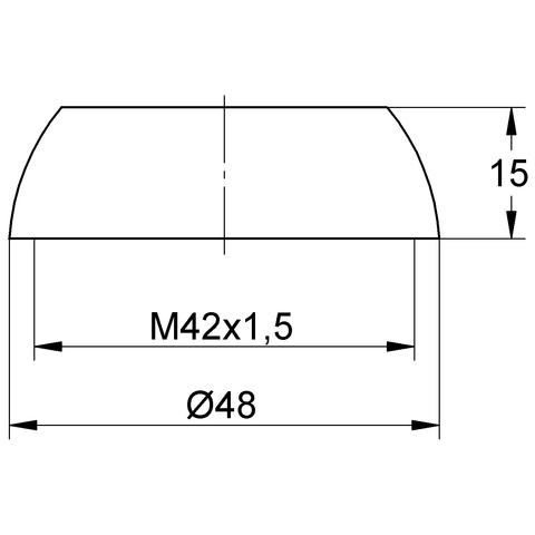 Eichelberg Abdeckrosette für Einhandmsicher mit Kartuschen K35/40mm chrom 44042026