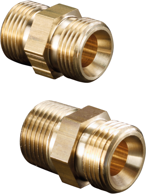 Oventrop Doppelnippel "Ofix-Oil" 1/4"AG mit Innenkonus x 1/4"AG 2080351