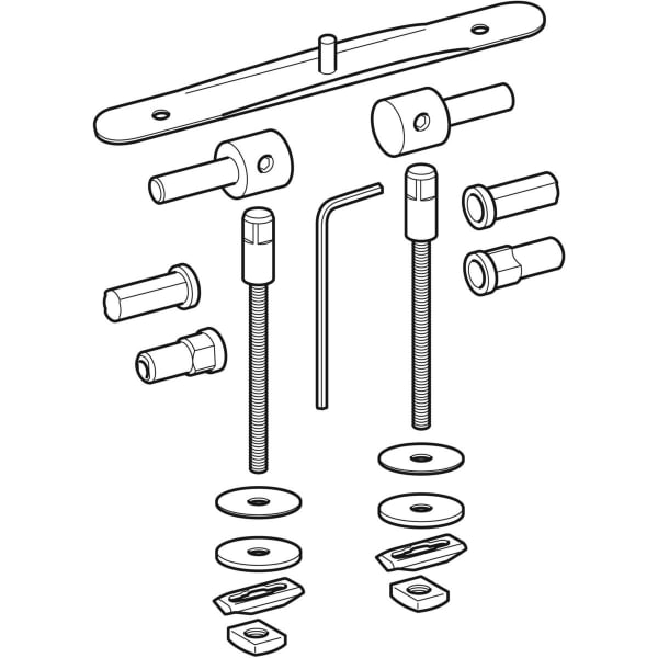 Geberit Set Scharniere für WC-Sitz Artis 598190000