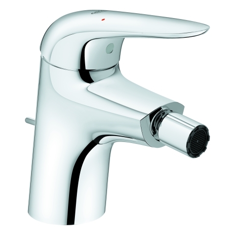 Grohe Eurostyle Einhand-Bidetbatterie chrom mit Zugstangen-Ablaufgarnitur 23720003
