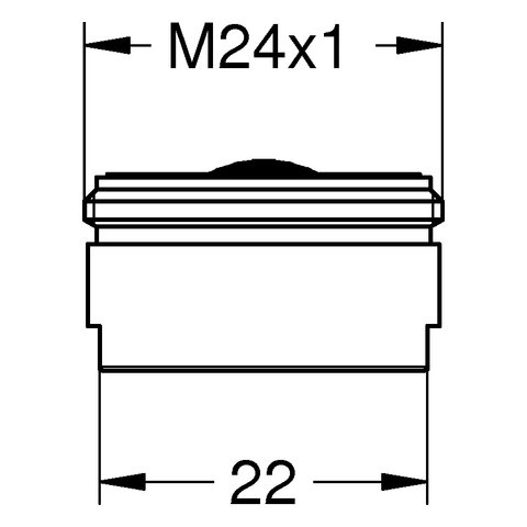 Grohe Mousseur M24x1 chrom für Zweigriffarmaturen 13952000