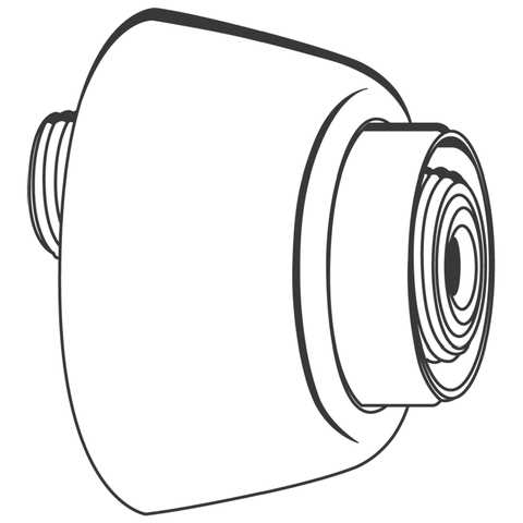 Grohe S-Anschluss weiß, 1/2"x3/4" 12058L00