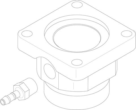 Bosch / Buderus Flansch VR4615 8738804980