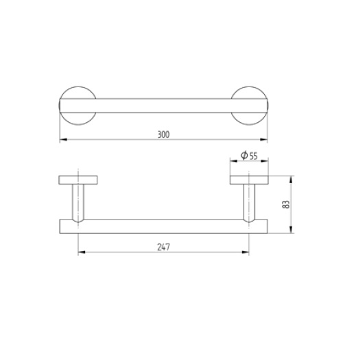Avenarius Wannengriff 300mm 1903030015
