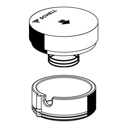 Schell Betätigungsgriff PETIT SC Feder, Blendring, chrom 258830699