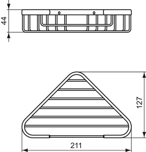 Ideal Standard Eck-Seifenkorb IOM, schwarzes satiniertes A9105XG