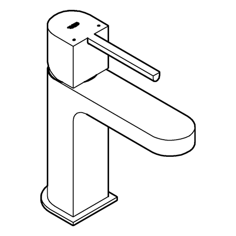Grohe Plus Einhand-Waschtischbatterie chrom S-Size Push-open Ablaufgarnitur 33163003