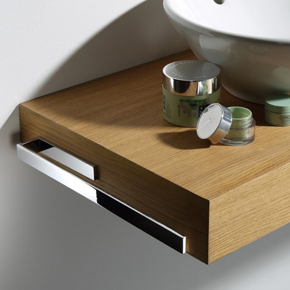 Avenarius Universal Handtuchhalter 33cm eckige Form, zur Badmöbelmontage 9001425010