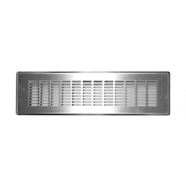 Vaillant Zuluftgitter für Boden-/Wandauslass Langloch Edelstahl, 335 x 95mm, Edelstahl, nur als Zuluftauslass verwendbar 0020197696