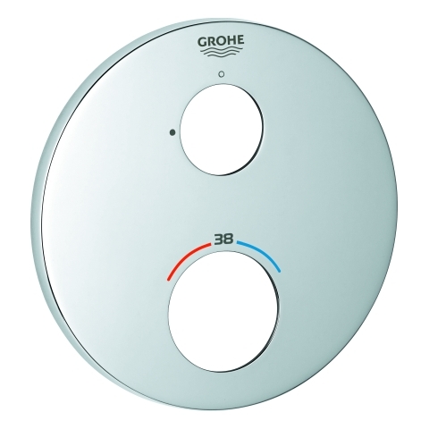Grohe Rosette rund für Thermostat-Fertigmontagesets chrom 49073000