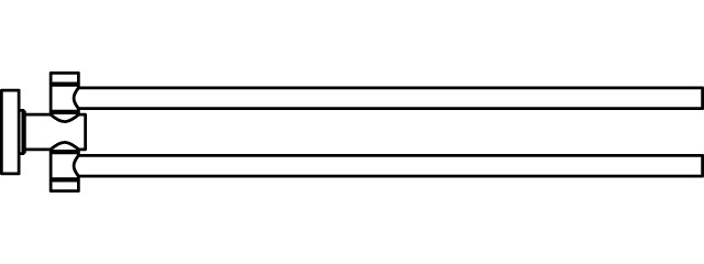 Ideal Standard Handtuchstange IOM doppelt, chrom A9131AA