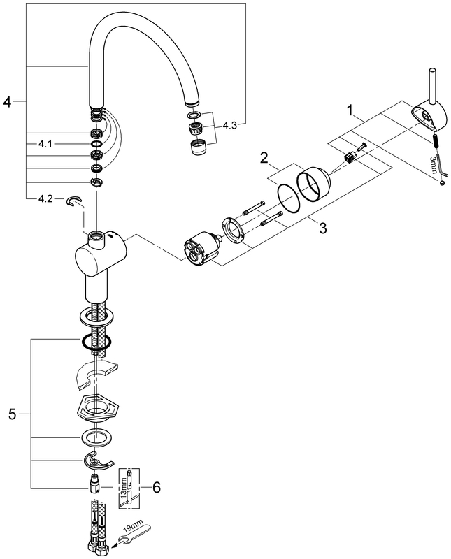 Grohe Minta Einhand-Spültischbatterie supersteel 32917DC0