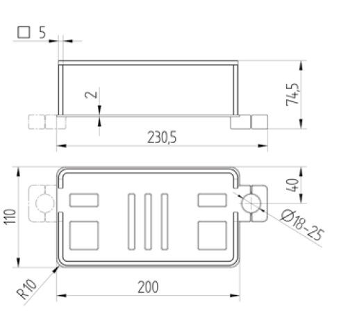 Avenarius Schwammkorb 230x75x110mm 9014020010