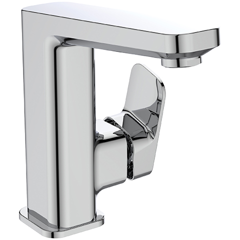 Ideal Standard Waschtisch-Armatur Tonic II, mit hohem Auslauf 5 l/min., mit Ablaufgarnitur, Ausladung 135mm, chrom A6332AA