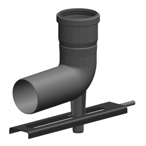Atec PolyTop Schachteinführung mit Auflager DN80 1334