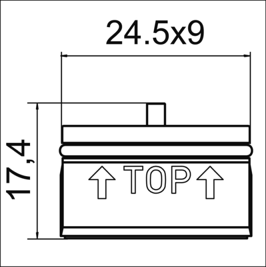 Neoperl Rechteckstrahlregler 24.5x9mm 02328990
