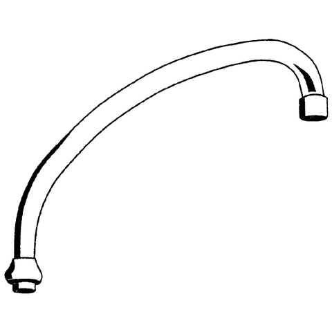 Grohe Rohrauslauf Ausladung: 235mm ohne Anschlag chrom 13077000