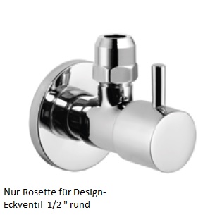 Avenarius Rosette für Eckventil rund 9909090000