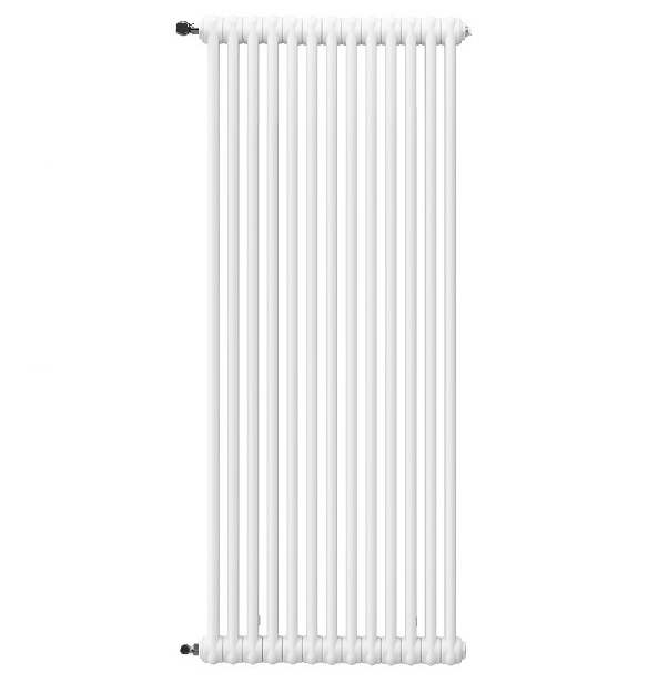 Arbonia Röhrenradiator Standard 2-Säuler H: 250 L: 31,5cm, Modell 2250, weiß, 7 Glieder
