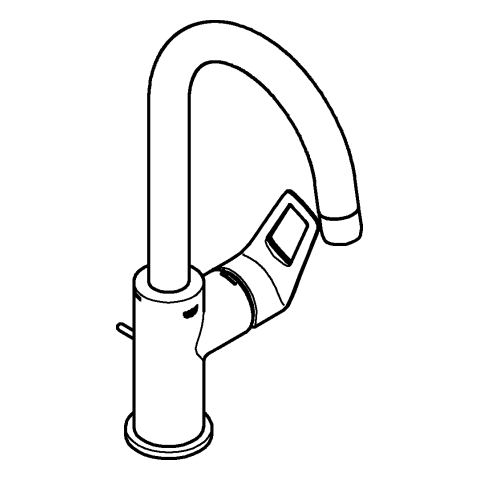Grohe BauLoop Einhand-Waschtischbatterie chrom L-Size 23763001