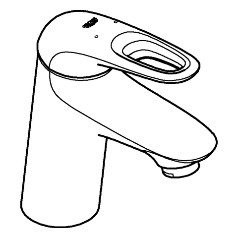Grohe Eurostyle Einhand-Waschtischbatterie chrom S-Size glatter Körper 32468003