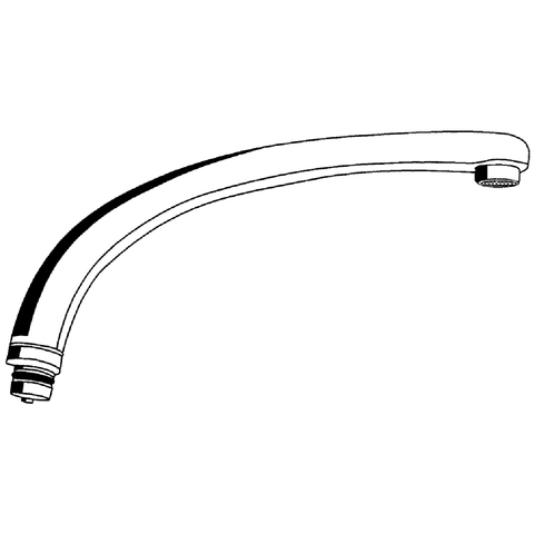 Grohe Gussauslauf Florida Ausladung: 225mm für Spültischbatterie 31660 chrom 13429000