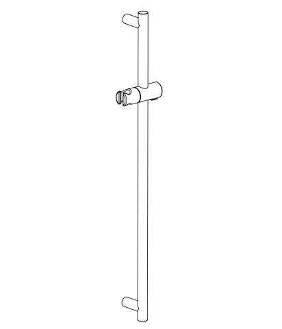 Schell Duschstange für Duschpaneel LINUS INOX 292130699