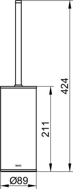 Keuco Bürstengarnitur Universala Standmodell, verchromt/anthrazit 04969010101