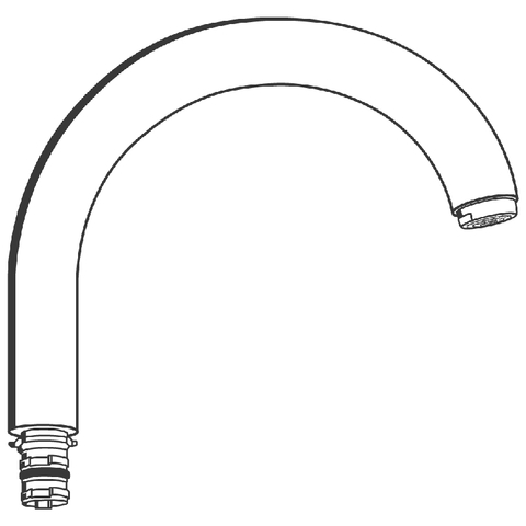 Grohe Auslauf Ausladung: 175mm Höhe 80mm chrom 13015000