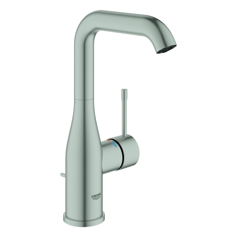 Grohe Einhand-Waschtisch-Batterie Essence supersteel L-Size schwenkbarer U-Auslauf 24174DC1
