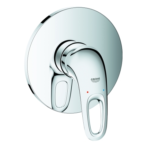 Grohe Eurostyle Einhand-Brausebatterie chrom Fertigmontageset Hebel offen 24048003