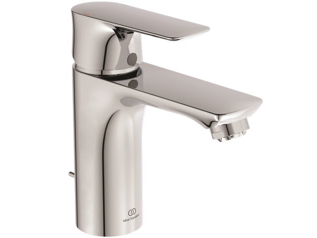 Ideal Standard Connect Air Waschtischarmatur Niederdruck mit Ablaufgarnitur chrom, Ausladung 112mm, 5 l/min. A7022AA