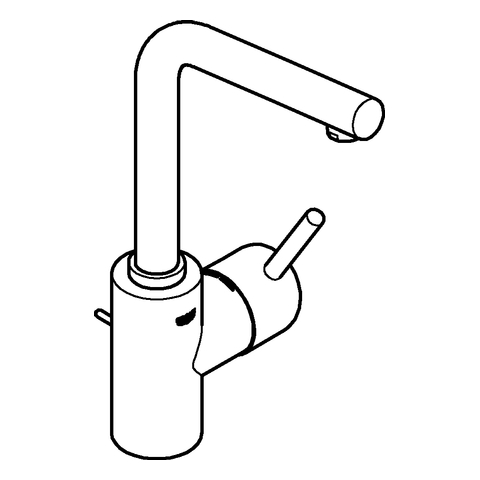 Grohe Concetto Einhand-Waschtischbatterie chrom L-Size L-Auslauf 23739002