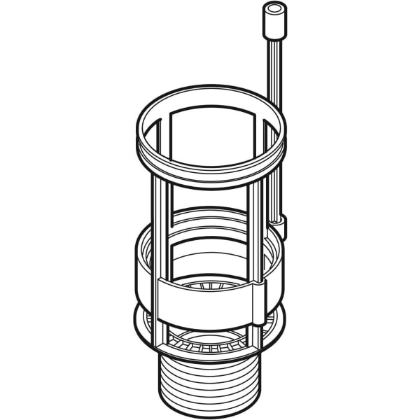 Geberit Bassin mit Spülstromregulierung zu AP-Spülkasten AP127 813.404.00.1