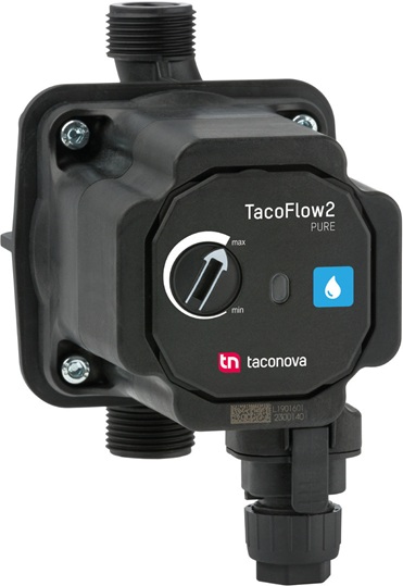 Taconova Zirkulationspumpe TacoFlow2 PURE C 15-40/130 mit Pumpenanschlussstecker 302.2126.000
