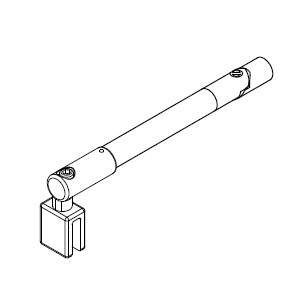 HSK Stabilisationsbügel komplett, Sonderlänge 1.500mm, edelstahl E100320-15-90