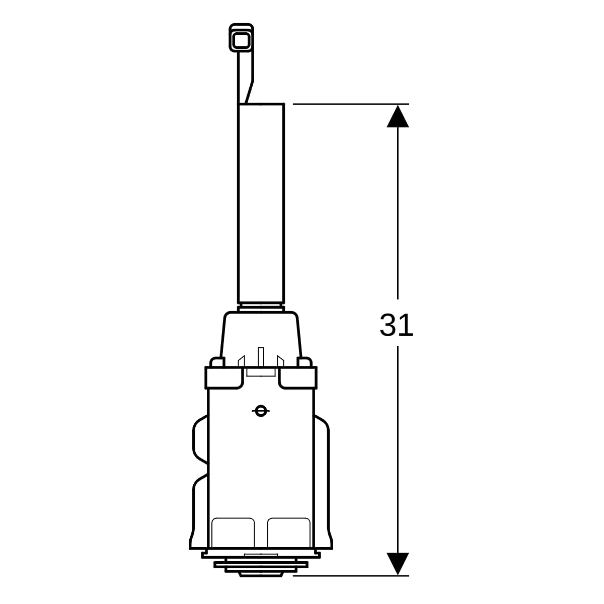 Geberit Spülventil für Geberit AP-Spülkasten Typ 130 890.095.00.1