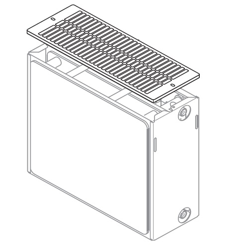 Buderus Aufsteckgitter Typ 30/33 Länge 2800mm für Buderus Flachheizkörper 87183404280