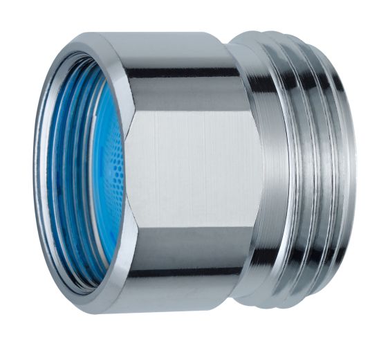 Neoperl Reduktion m/integ. Strahlregler chrom, IG M22x1xAG 3/4" A=13.5-15 l/min 33446990