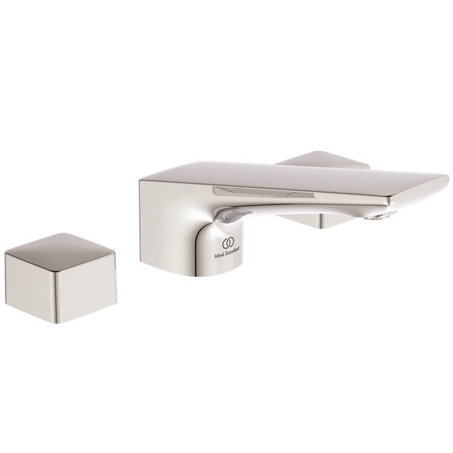 Ideal Standard 3-Loch-Waschtischarmatur Conca, mit Ablaufgarnitur, Ausladung 133mm, chrom BC759AA