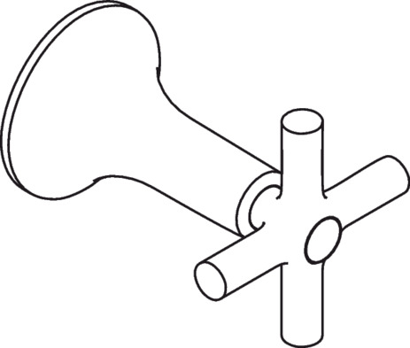 Hansgrohe AX Terrano Griff, chrom 37293000